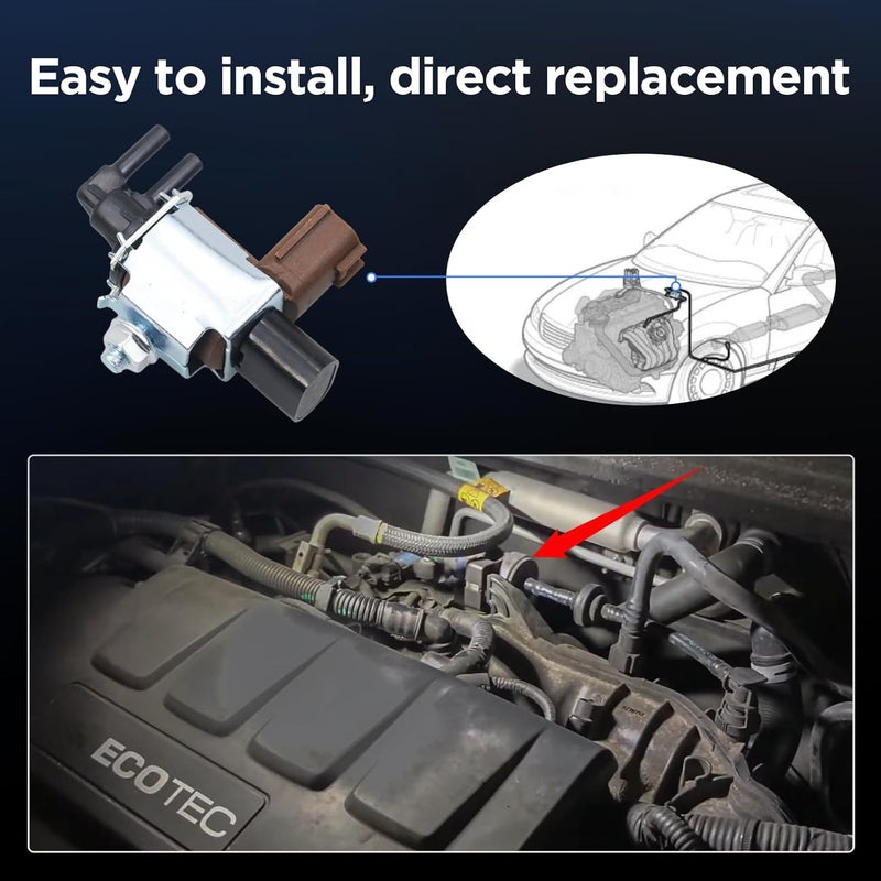 AIKEN Vacuum Solenoid Valve EGR Vacuum Valve Switch Compatible with Altima 2007-2018, Maxima Murano Pathfinder, Quest 2011-2017 P/N 14955-9S00A. - Image 4